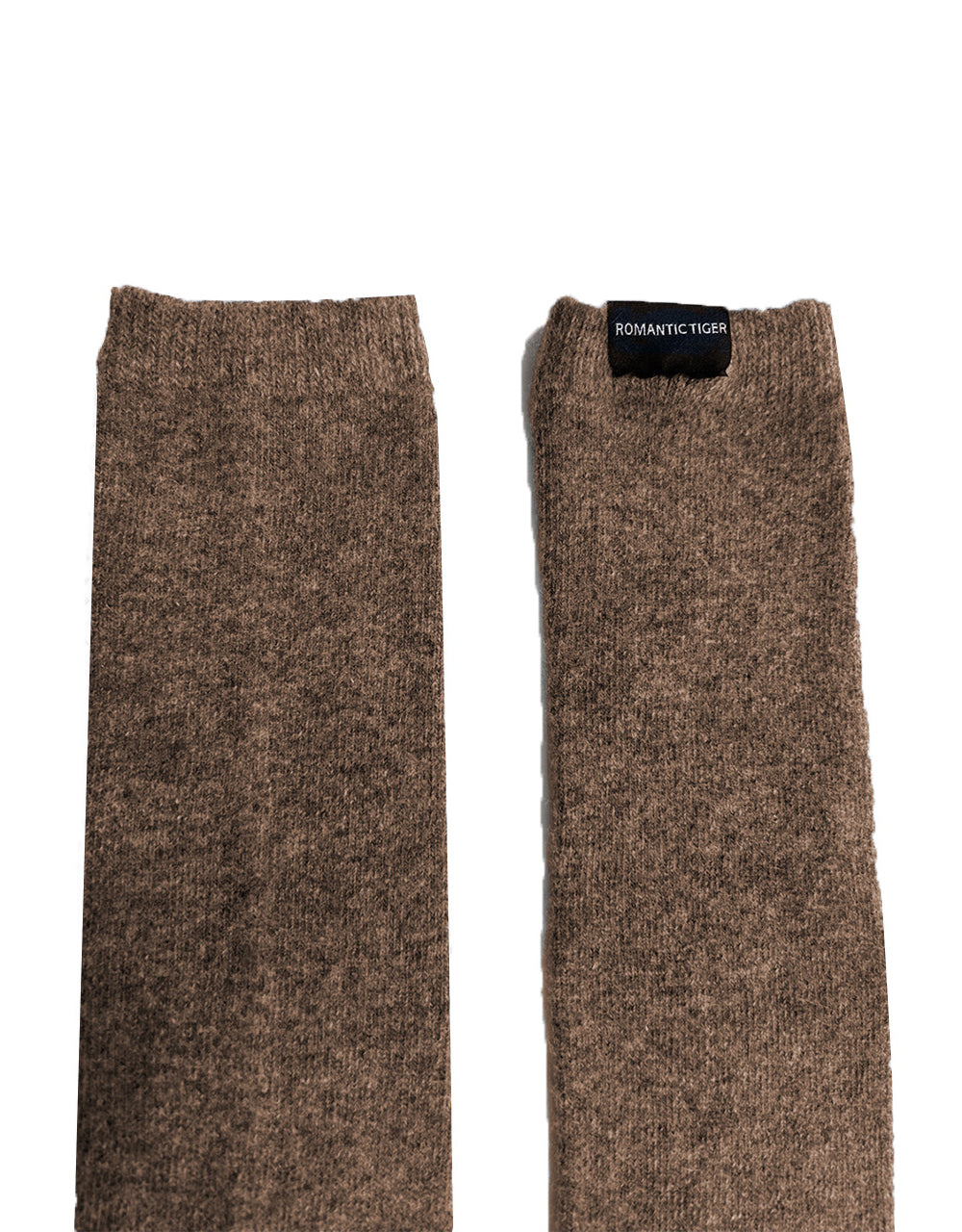 cashmere knee stocking (dark brown)