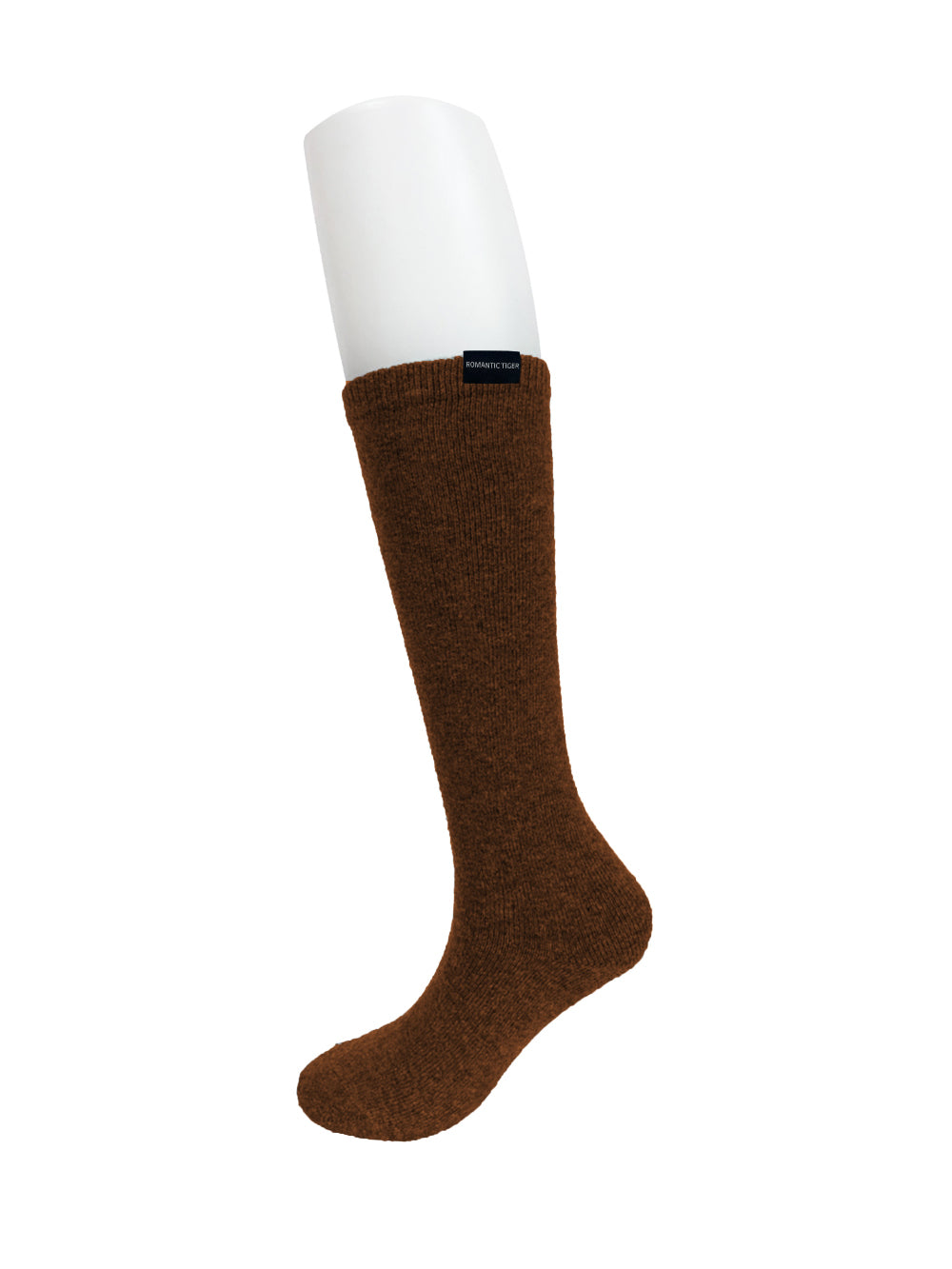 cashmere knee stocking (dark brown)