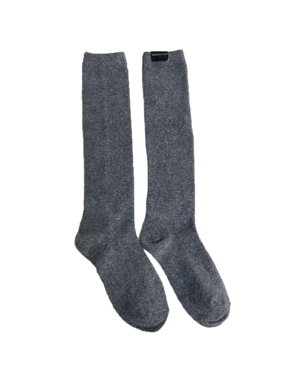 cashmere knee stocking (charcoal)