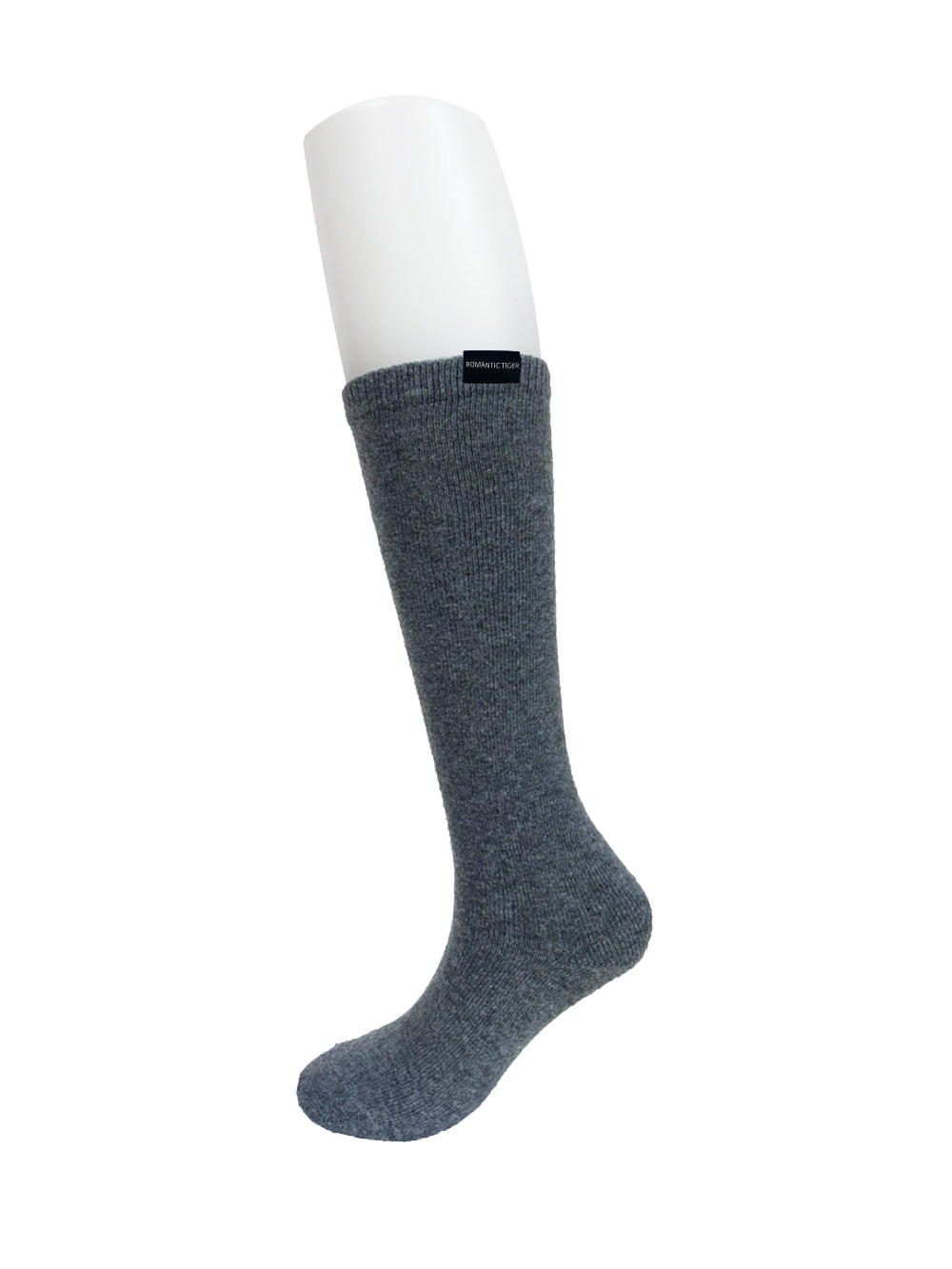 cashmere knee stocking (charcoal)