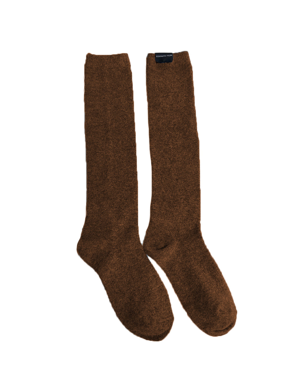 cashmere knee stocking (dark brown)