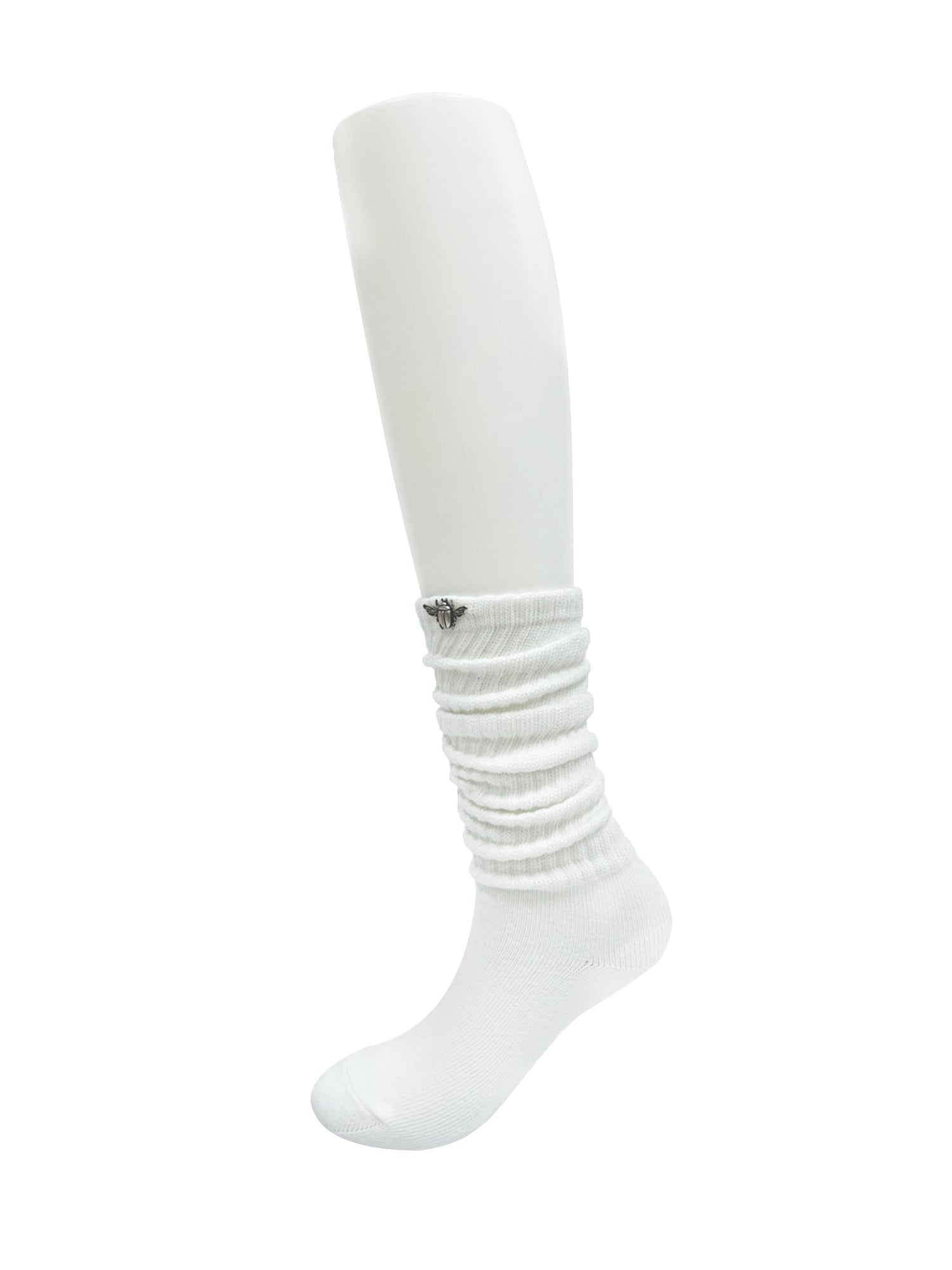 beetle warmer socks (white)