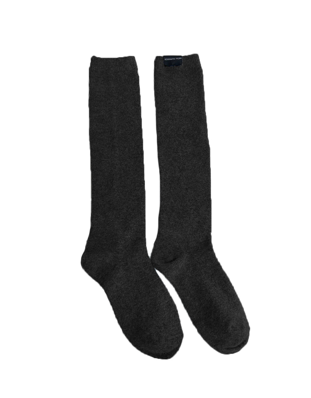 cashmere knee stocking (black)