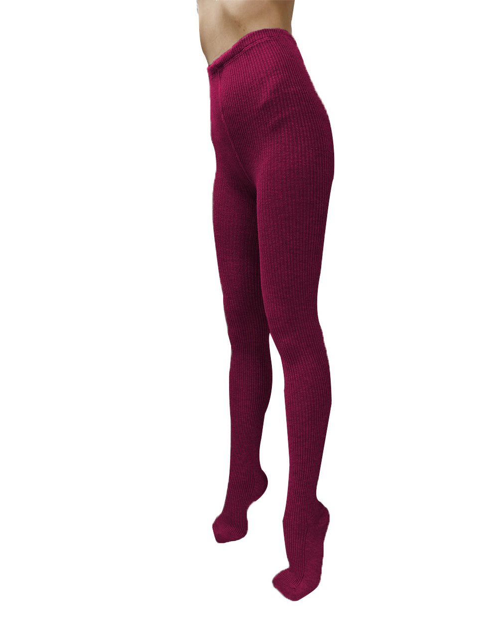 hot-pack winter wool stocking (burgundy)