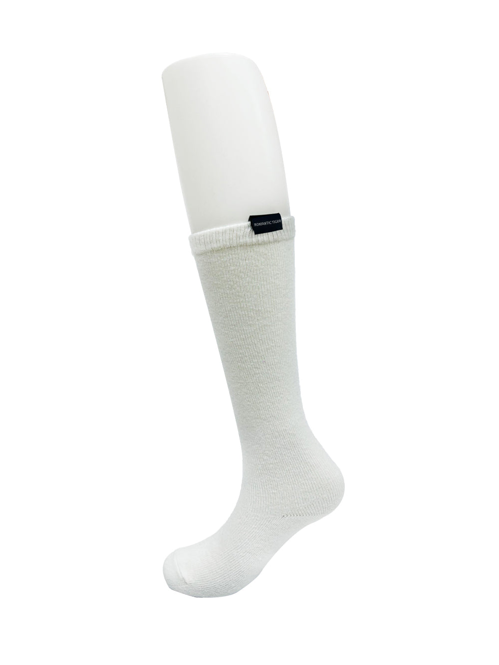 cashmere knee stocking (milk white)