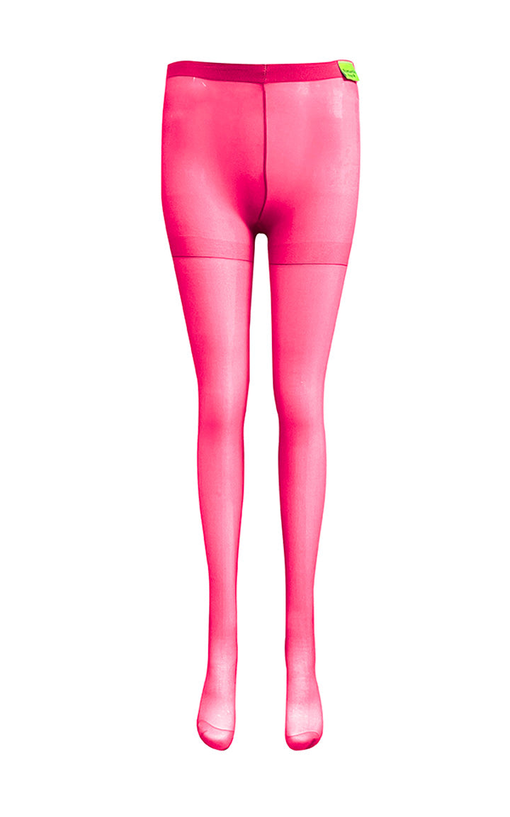 color sheer tights hot pink