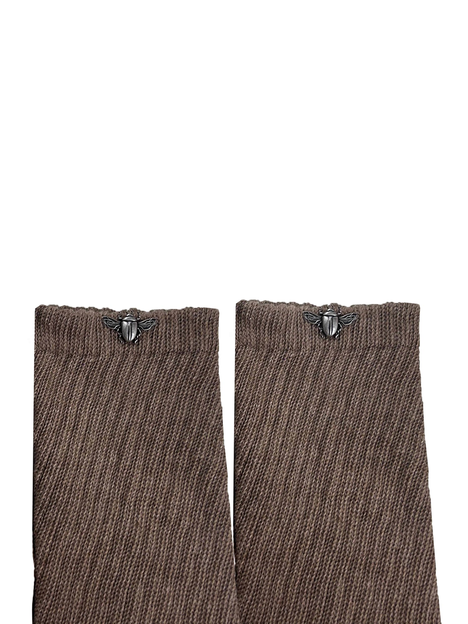 beetle warmer socks (brown)