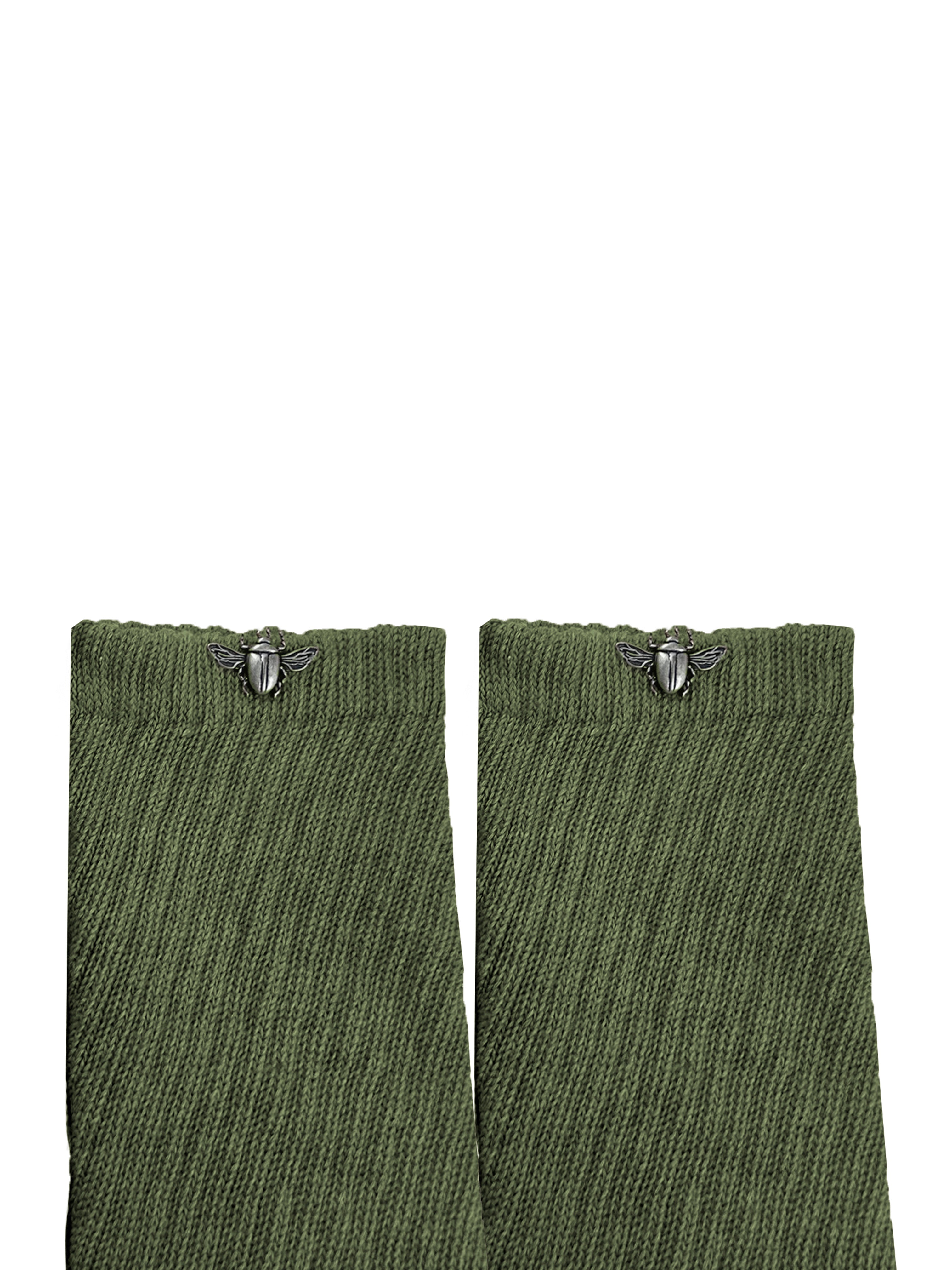 beetle warmer socks (green)