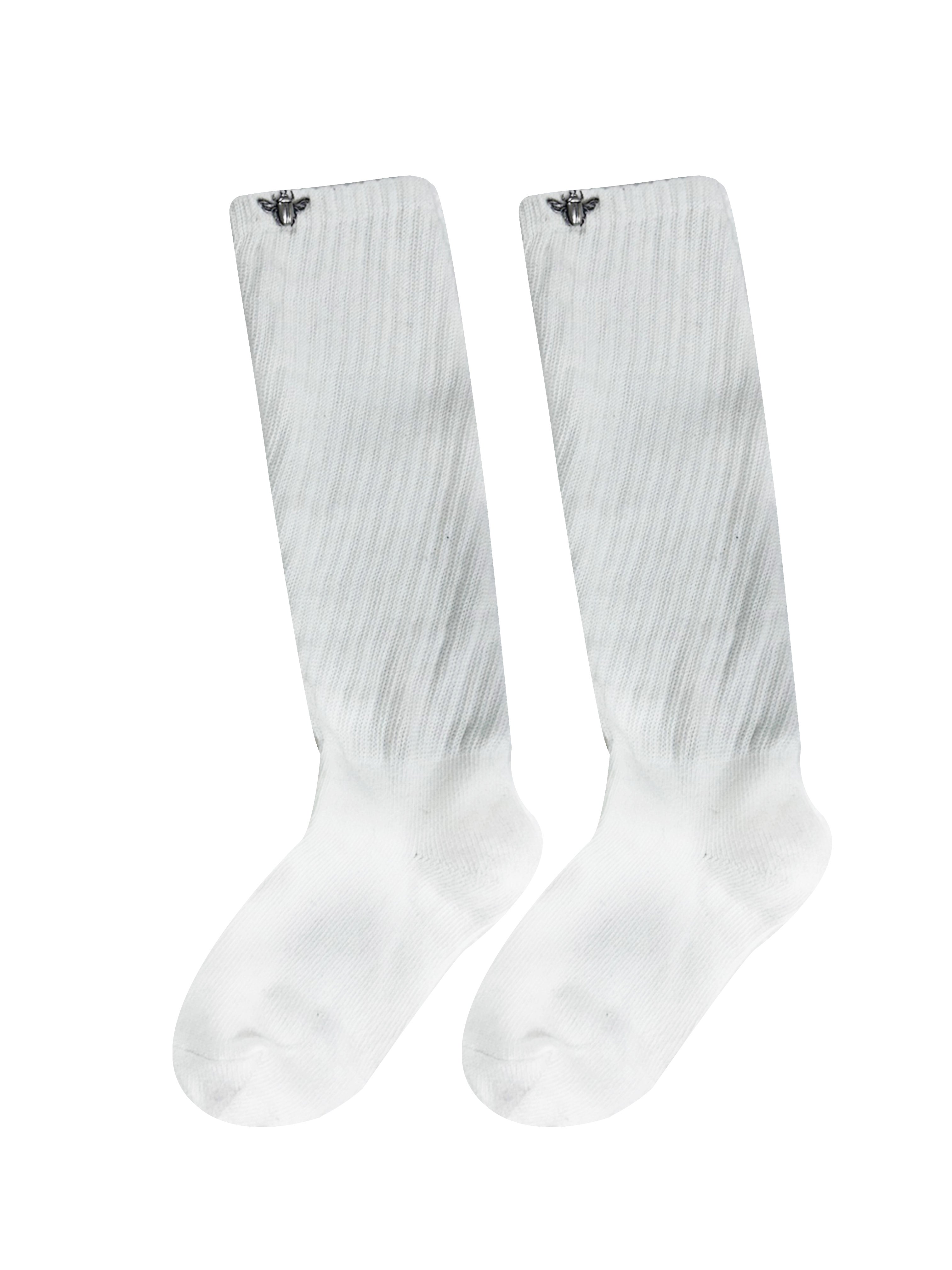 beetle warmer socks (white)