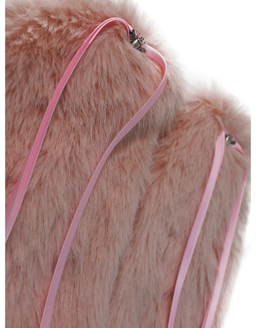 beetle fur leg warmer (pink)